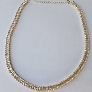 Colar Choker Zirc Ret 2,5x5mm - 35cm