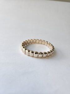 Bracelete Lt Ban Inteiro Ovais Lisos e Cilic Fina