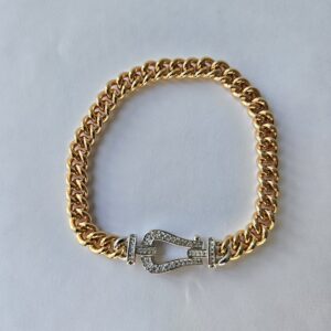 Pulseira Lt Ban Grume c/ Fivela Zircs 18cm